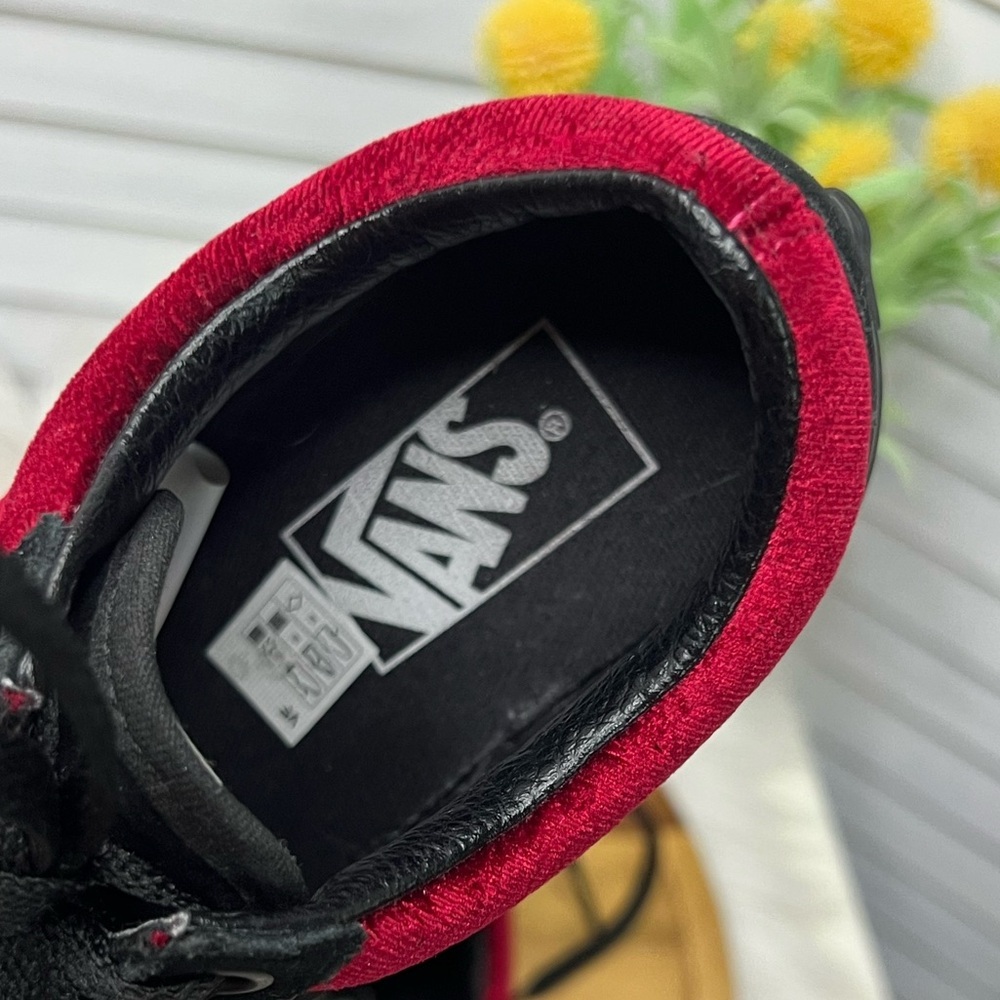 Vans Old Skool Velvet Parisian Night Sneaker Velvet Pack Cerise Red/Black 5.5 - Picture 7 of 11